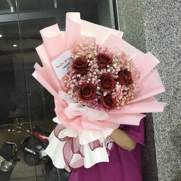 Bó Hoa Hồng Kim Tuyến Mix Baby Sunshine Blossom