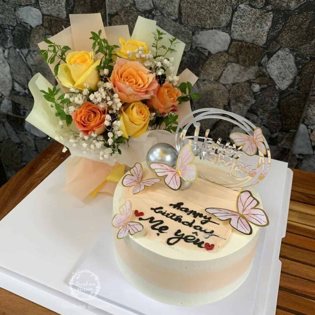 Combo-banh-kem-16cm-va-hoa-hong-da-lat-tone-vang-cam-hfc125