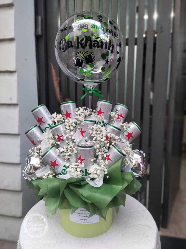 Hop-hoa-12-bia-heineken-silver-mix-hoa-baby-mau-xanh-la-htu043